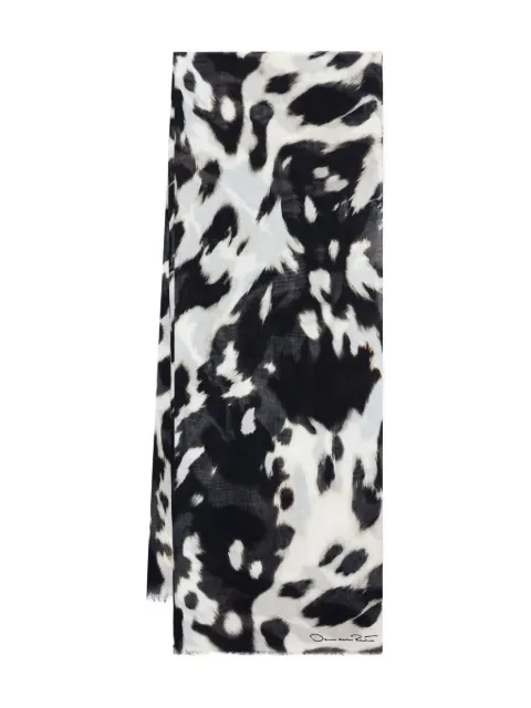 Oscar de la Renta animal-print scarf
