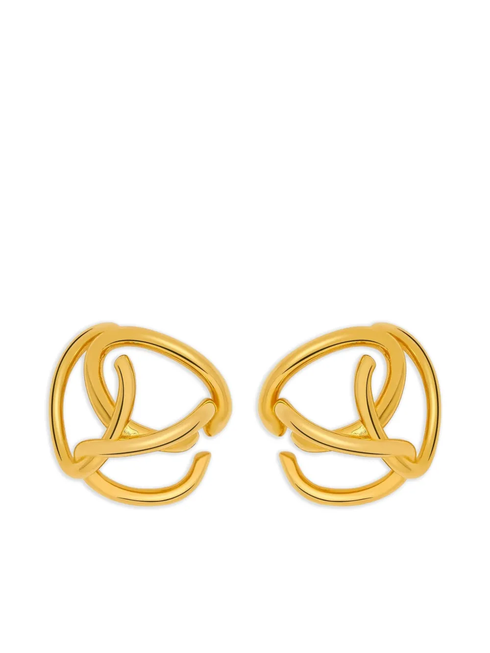 Oscar de la Renta ノット ピアス - ゴールドトーン Oscar de la Renta ノット ピアス - ゴールドトーン
