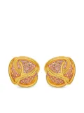 Oscar de la Renta knot gemstone-embellished earrings - Gold
