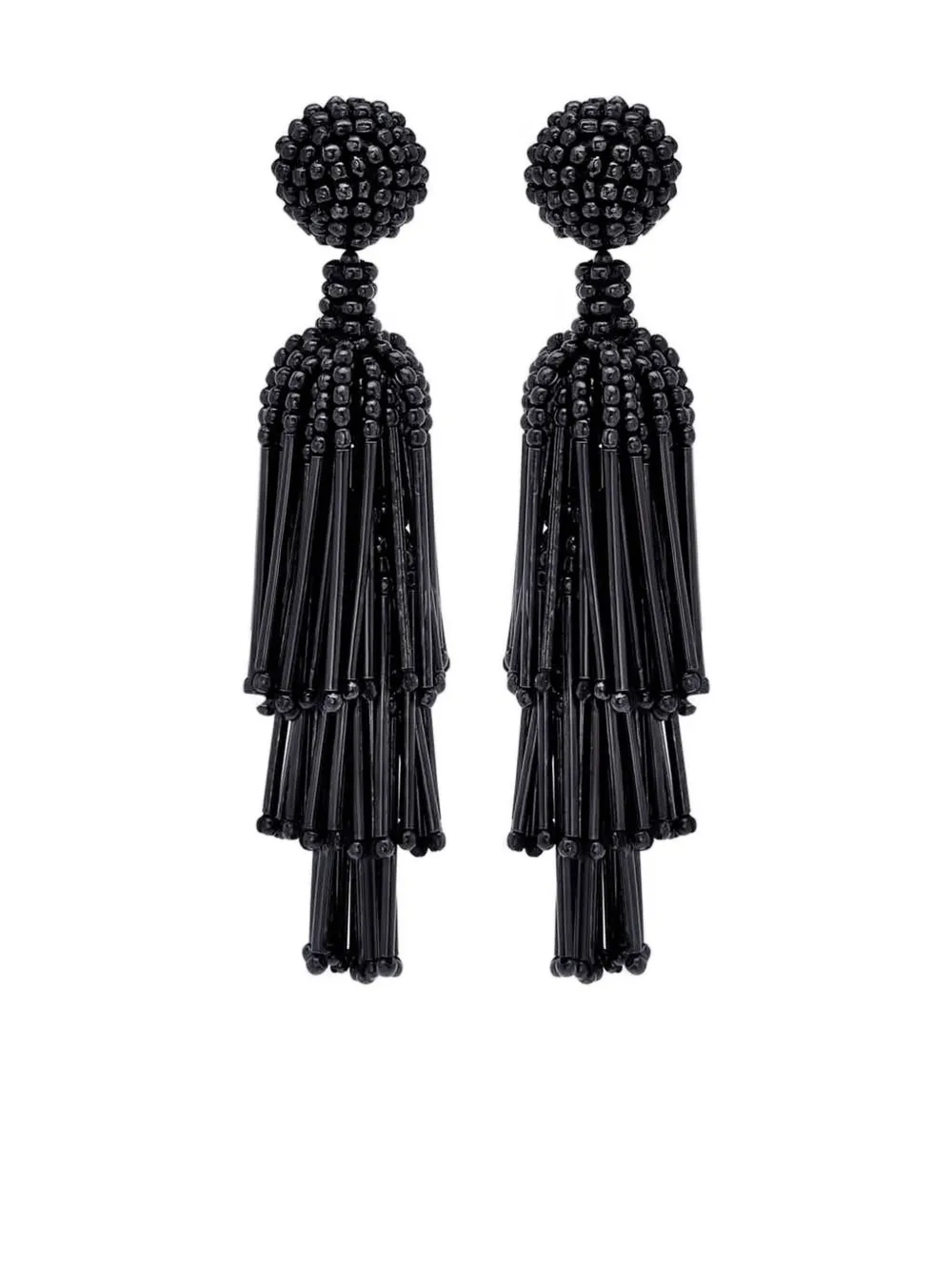 Oscar de la Renta Orecchini con nappa - Nero