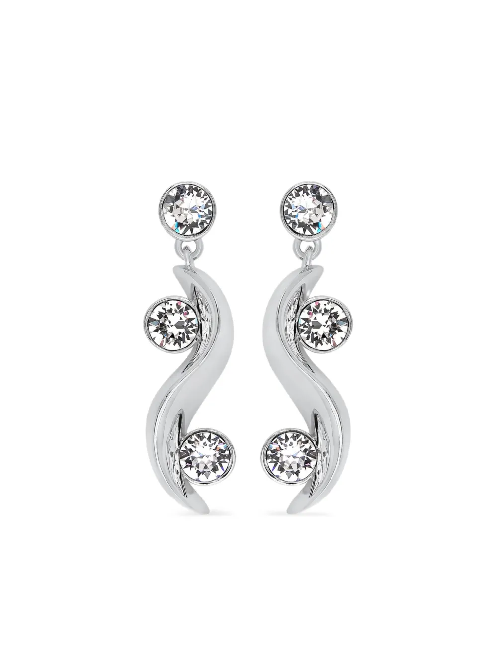 gemstone-embellished drop earrings