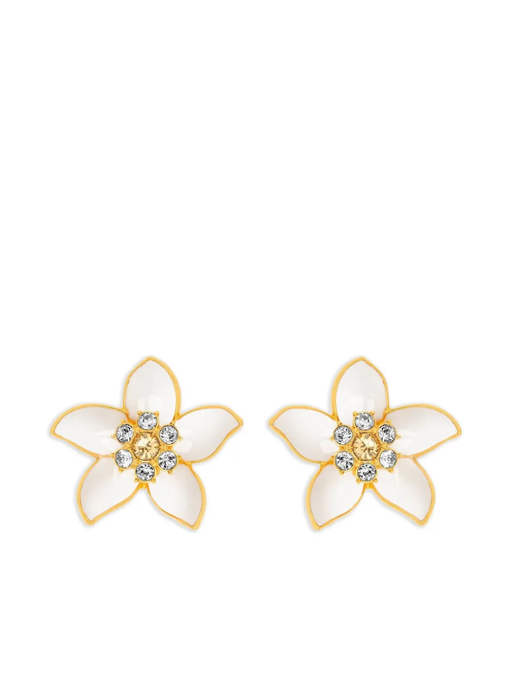 Oscar de la Renta ジャスミン ピアス - ニュートラル Oscar de la Renta ジャスミン ピアス - ニュートラル