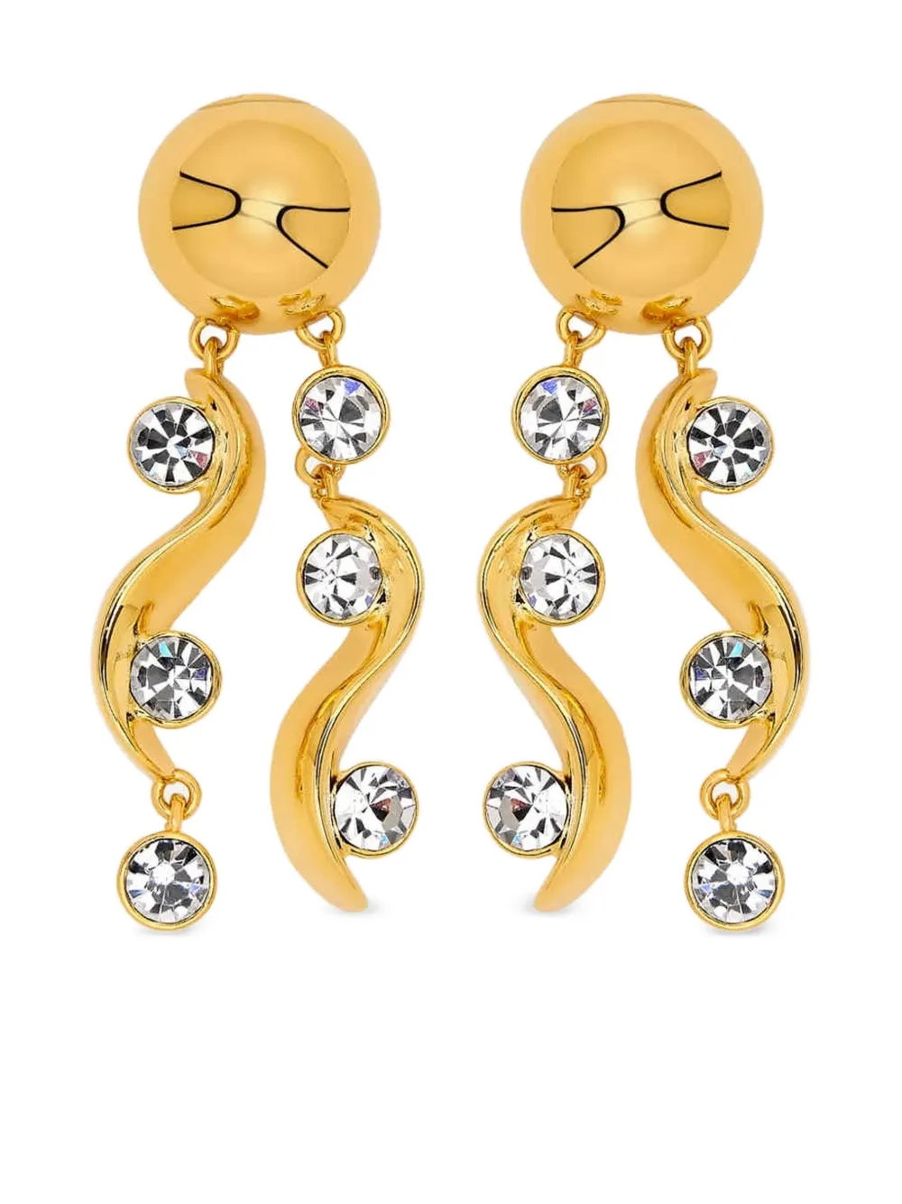 crystal-embellished earrings