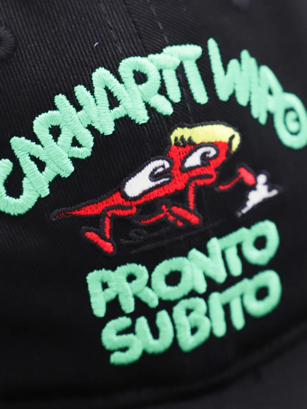 Carhartt WIP Pronto honkbalpet met geborduurd logo Zwart