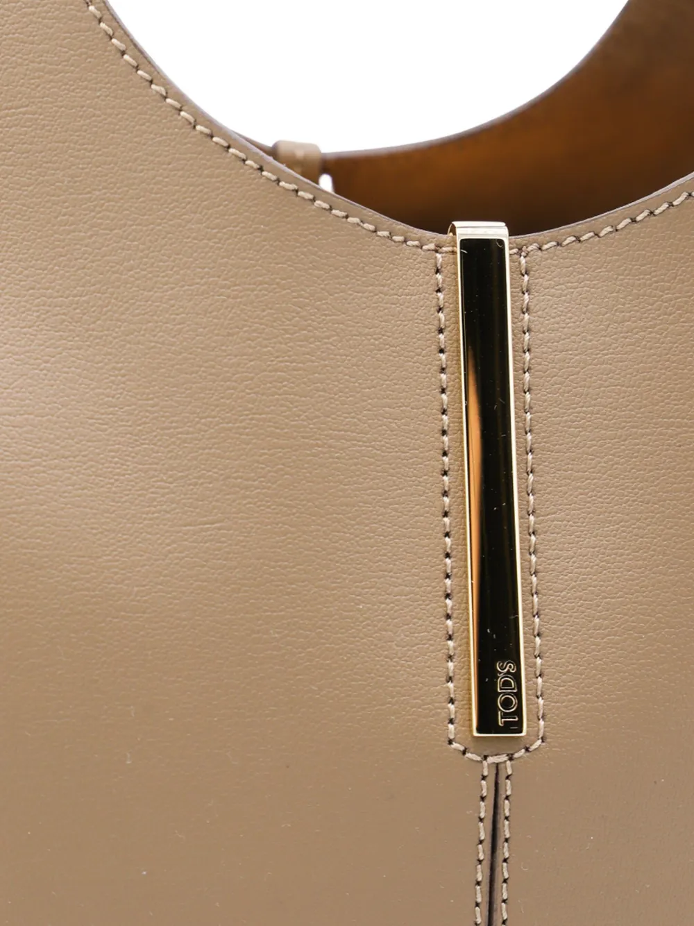 Tod's small top-handle leather bag Beige