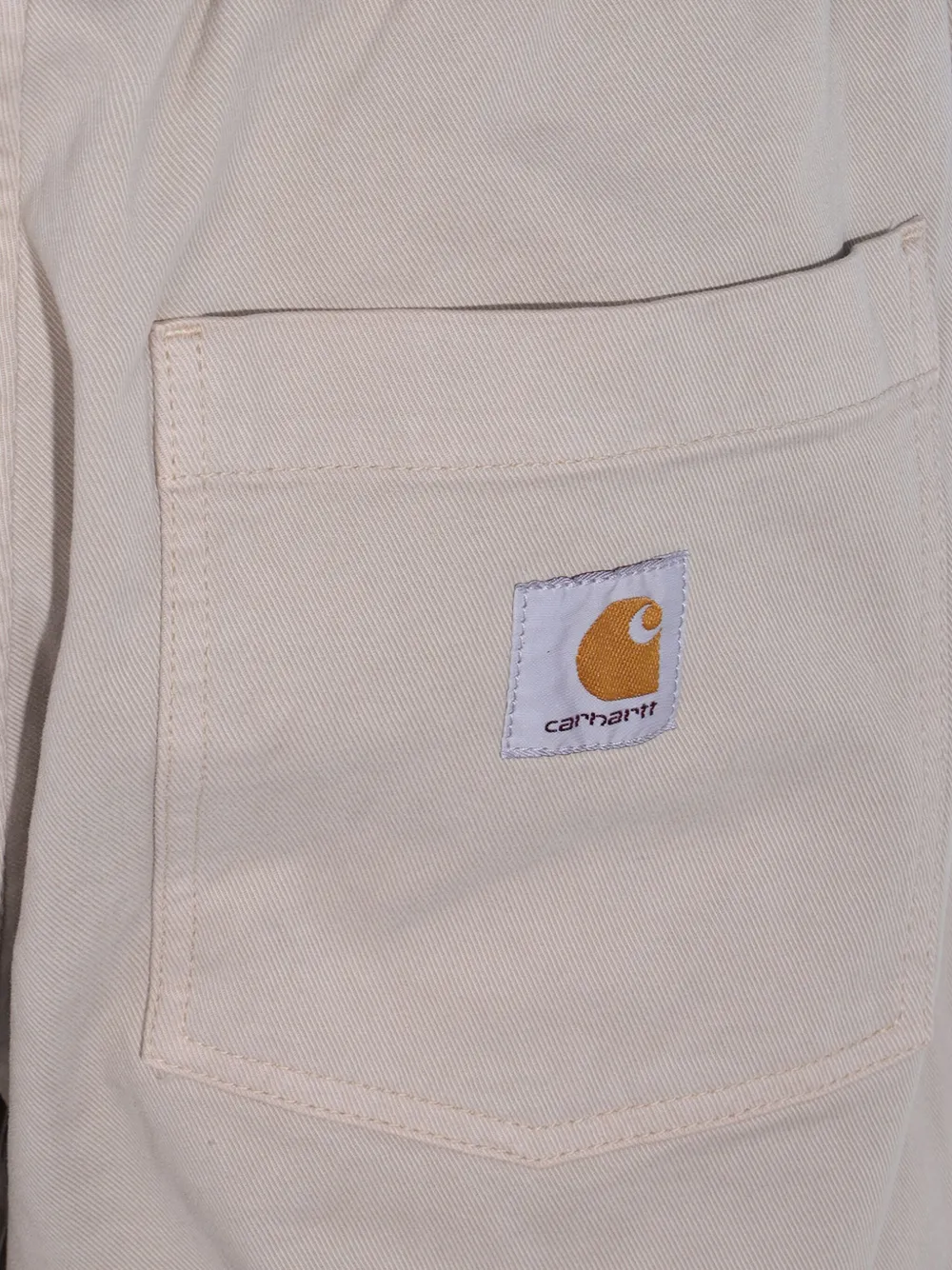 Carhartt WIP Floyde broek met trekkoord zak Beige