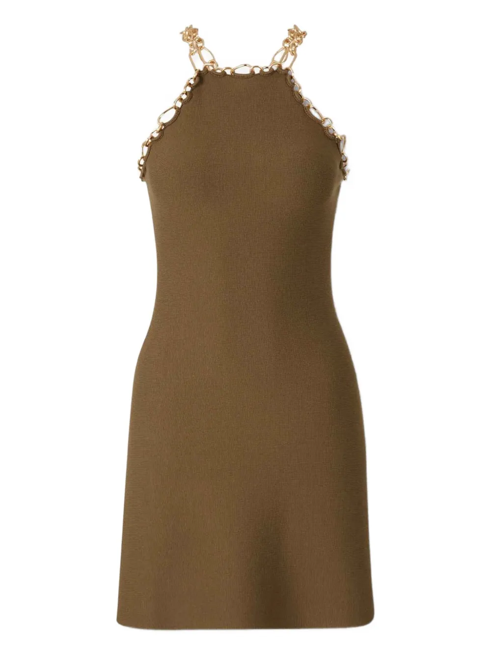 Cult Gaia Prati mini-jurk verfraaid met ketting Bruin