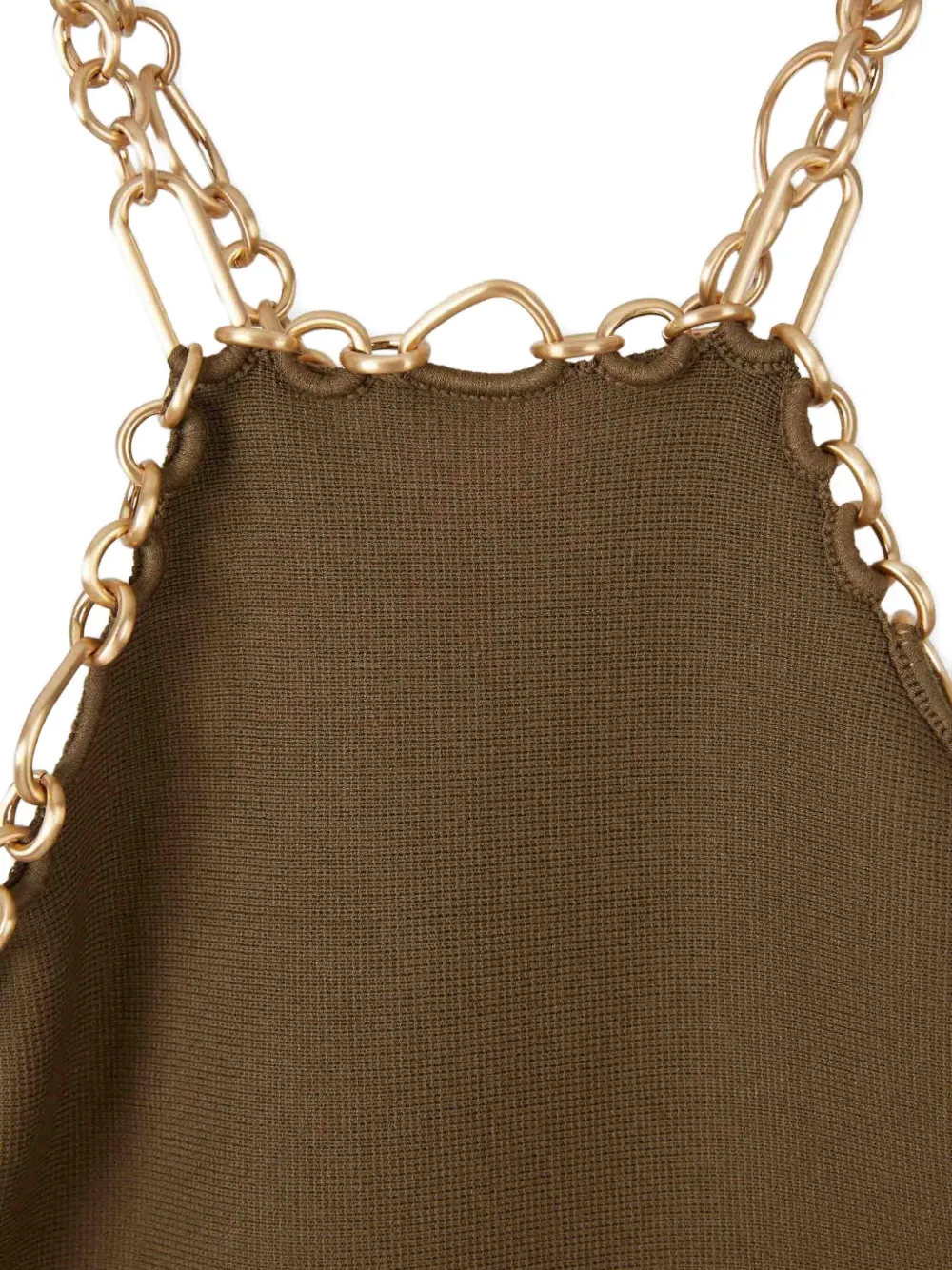 Cult Gaia Prati mini-jurk verfraaid met ketting Bruin