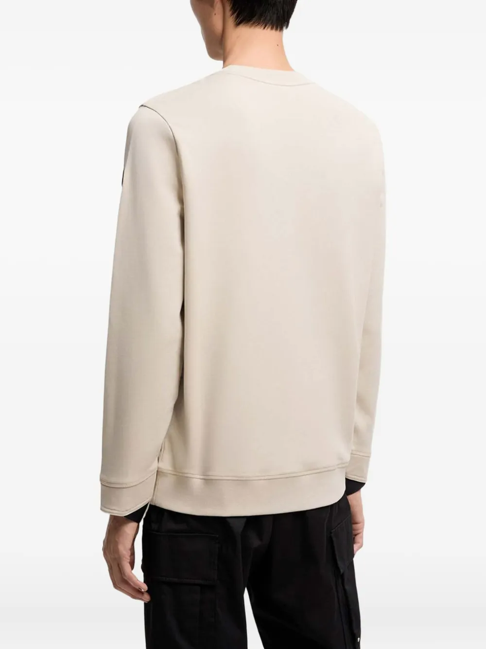 Moncler Sweater met logopatch Beige