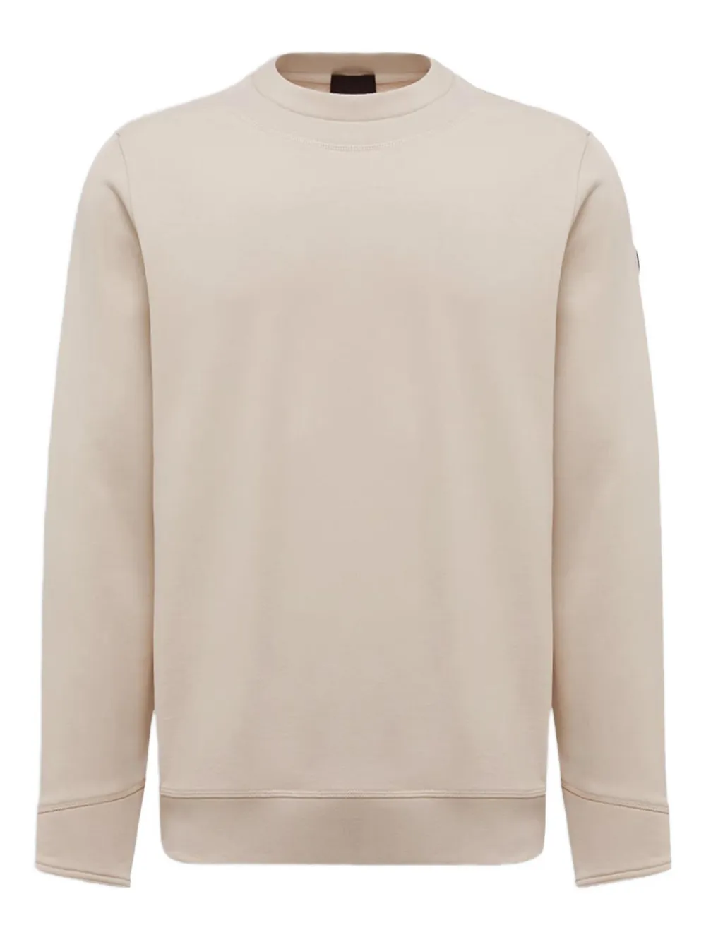 Moncler logo-patch crew-neck sweatshirt | Neutrals | Image 1