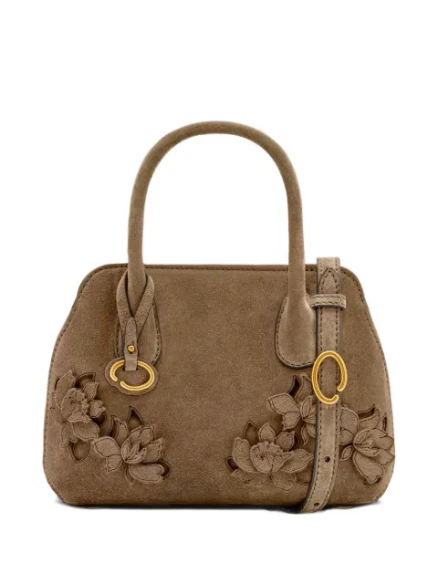 Oscar de la Renta The Mini Ivy suede tote bag 