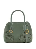 Oscar de la Renta mini Ivy suede tote bag - Green