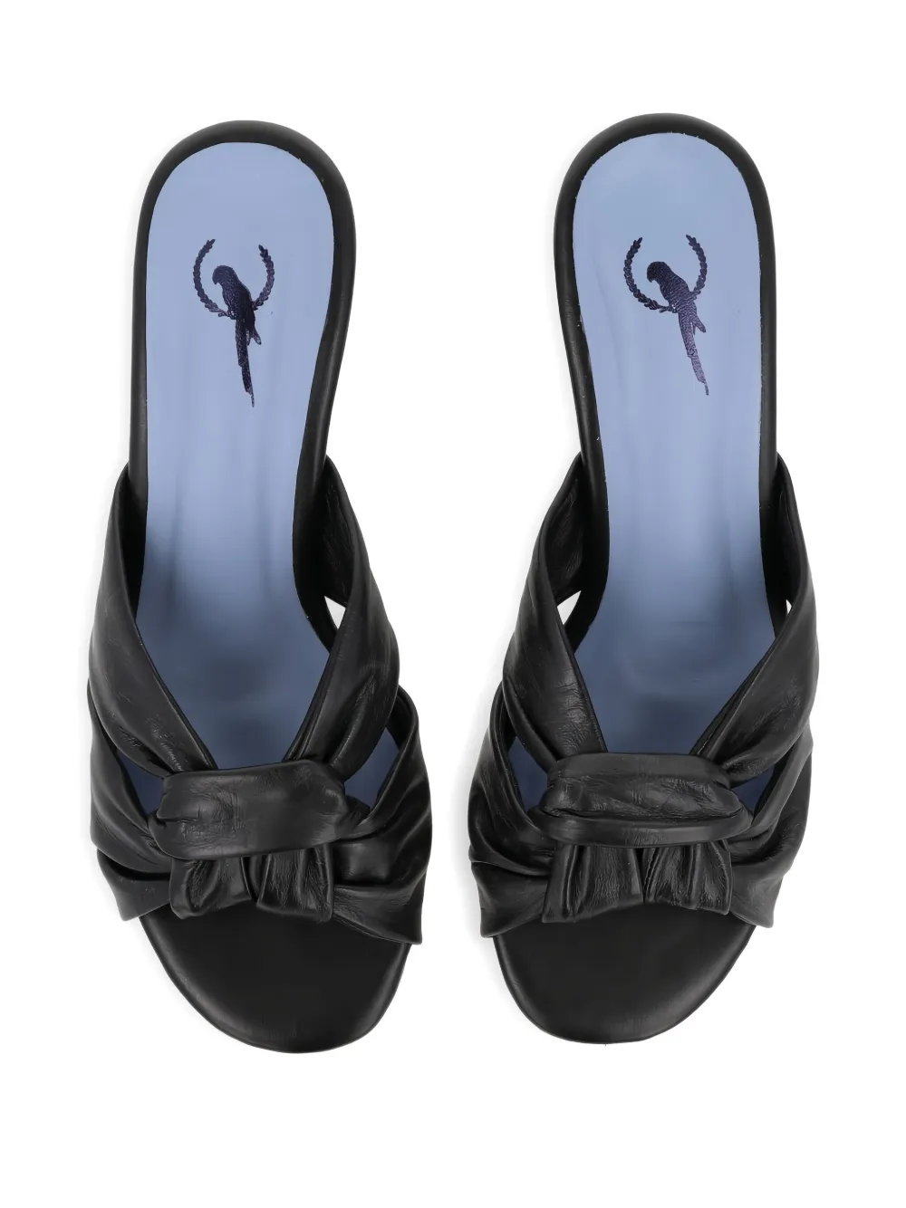 Blue Bird Shoes Knot Sandals In Black