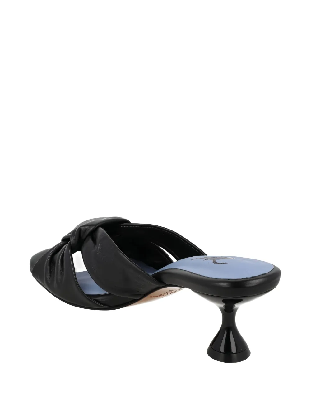 Blue Bird Shoes Knot Sandals In Black