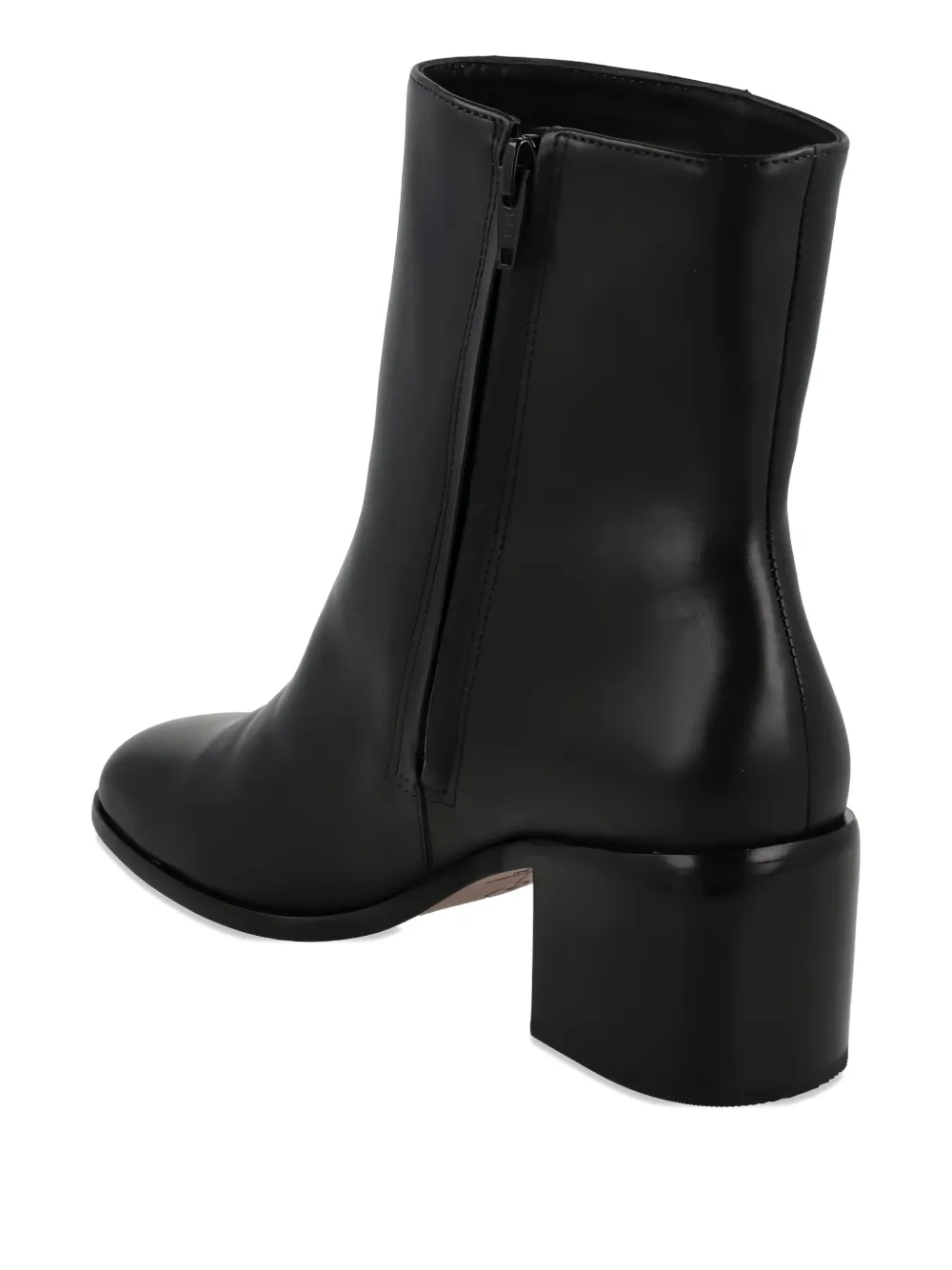 Blue Bird Shoes 50mm Square Block-heel Boots In Black