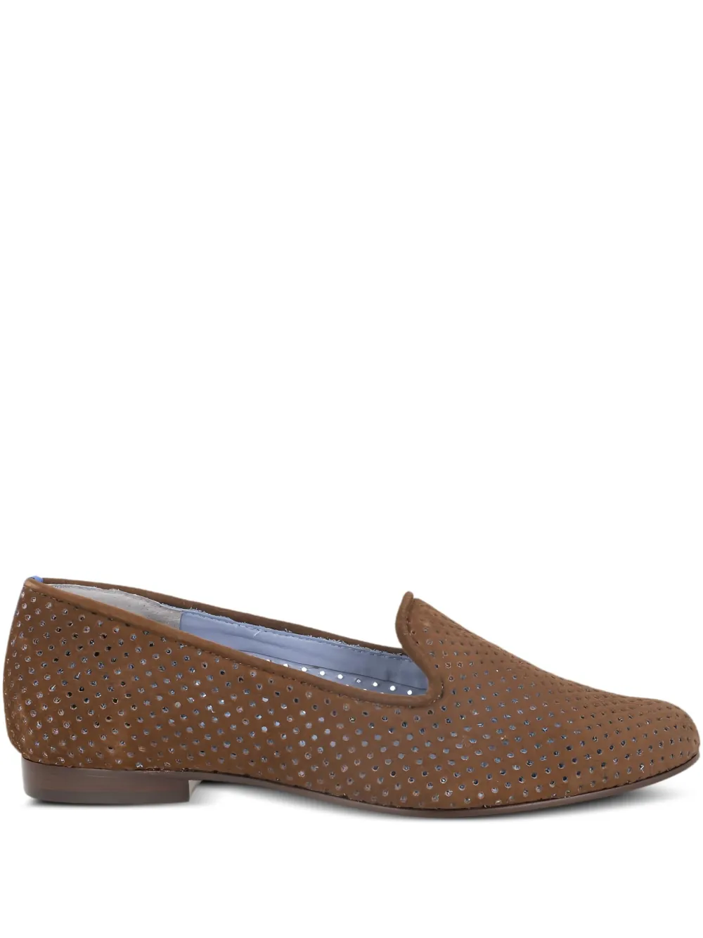 Bird&Co Geperforeerde loafers Bruin
