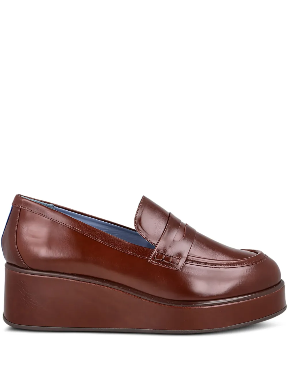 Blue Bird Shoes leather loafers Brown
