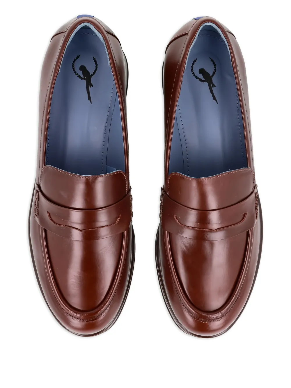Blue Bird Shoes leather loafers Brown