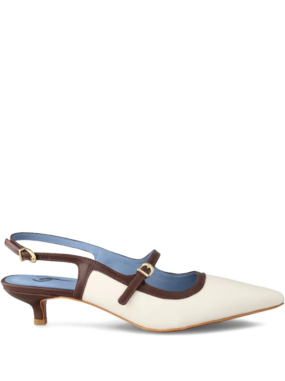 Blue Bird Shoes Fabulous slingback pumps Wit