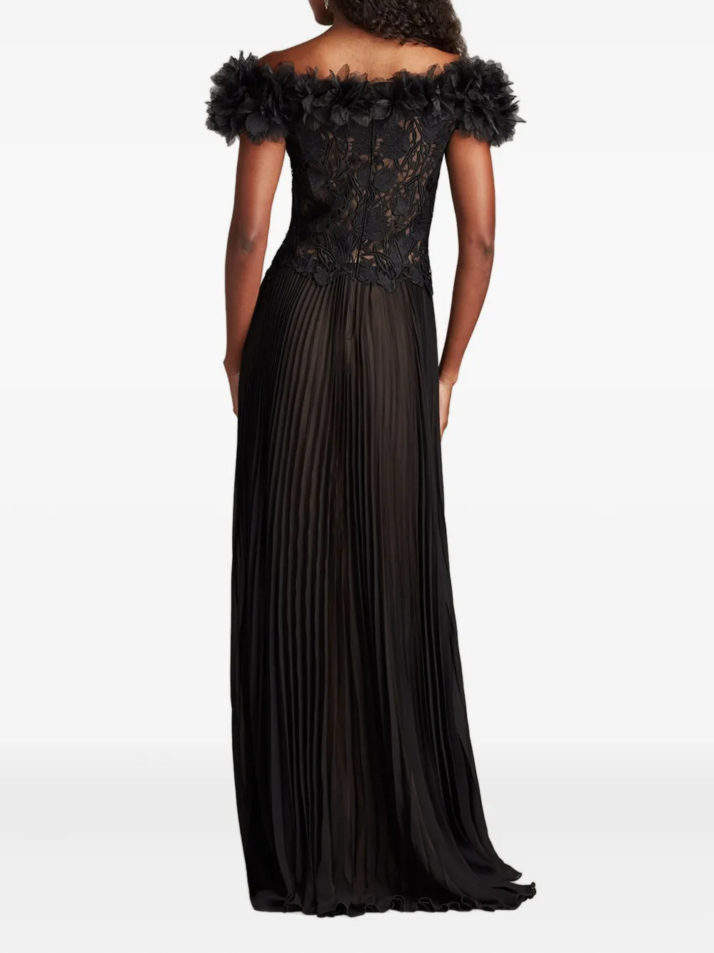 Tadashi Shoji Tulen jurk Zwart