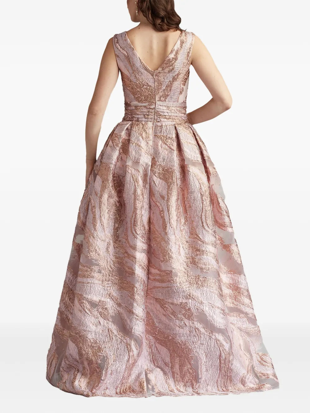 Tadashi Shoji Fontaine gown dress Roze