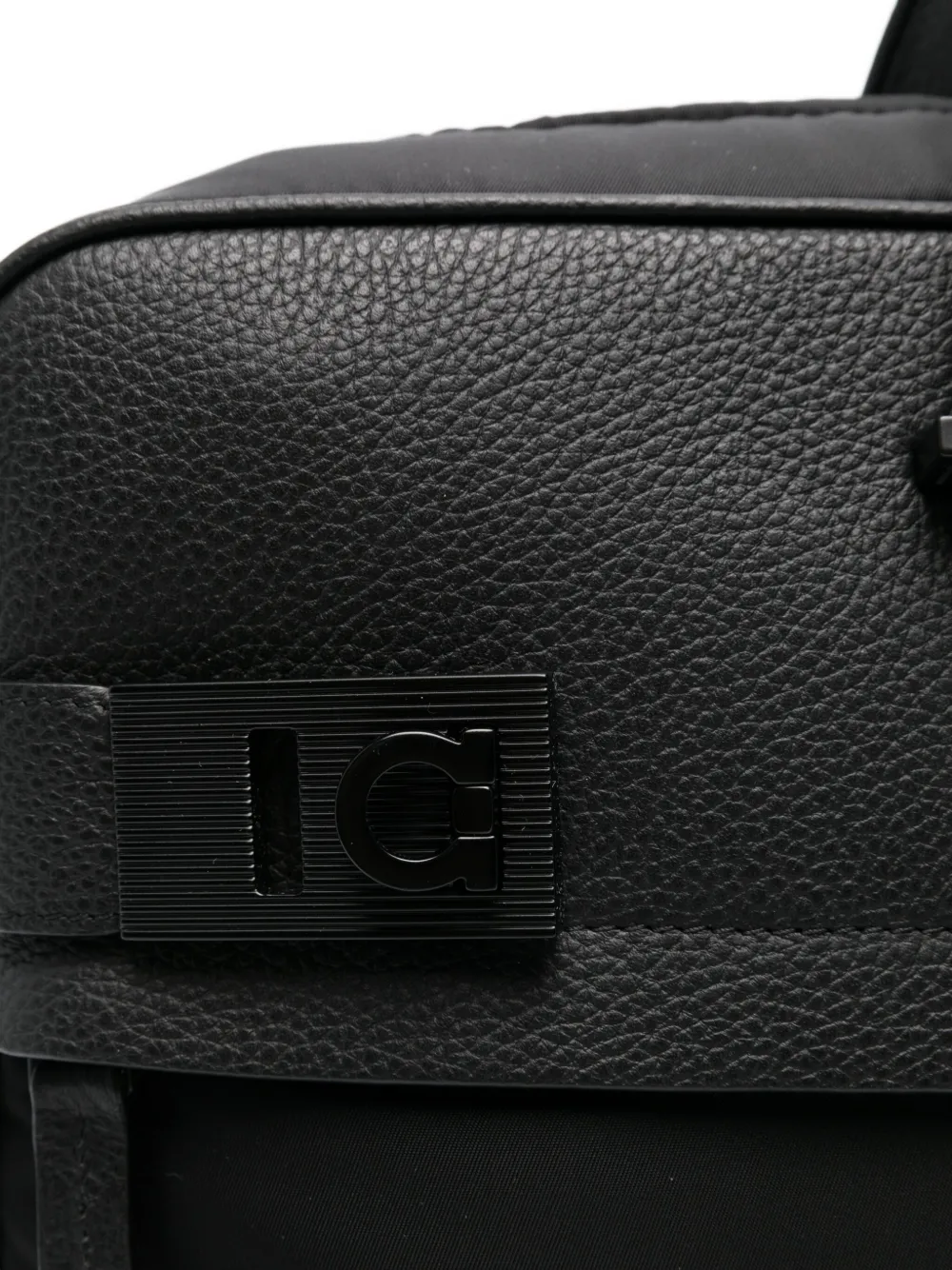 Ferragamo Laptoptas met Gancini-patroon Zwart