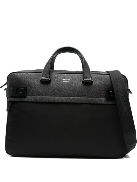 Ferragamo Gancini-motif laptop bag
