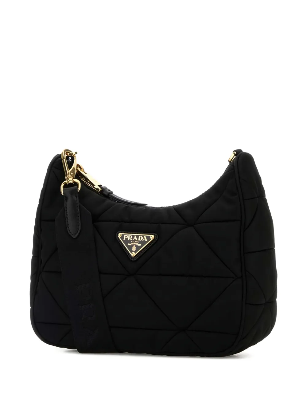 Prada Re-Nylon quilted shoulder bag Zwart