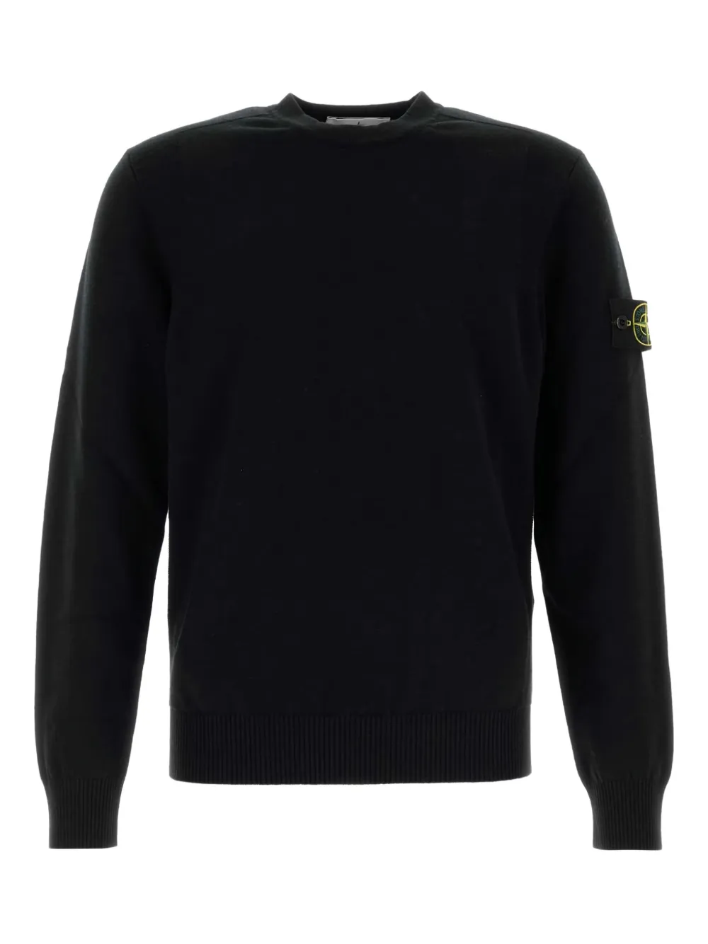 Stone Island Trui met Compass-logopatch Zwart