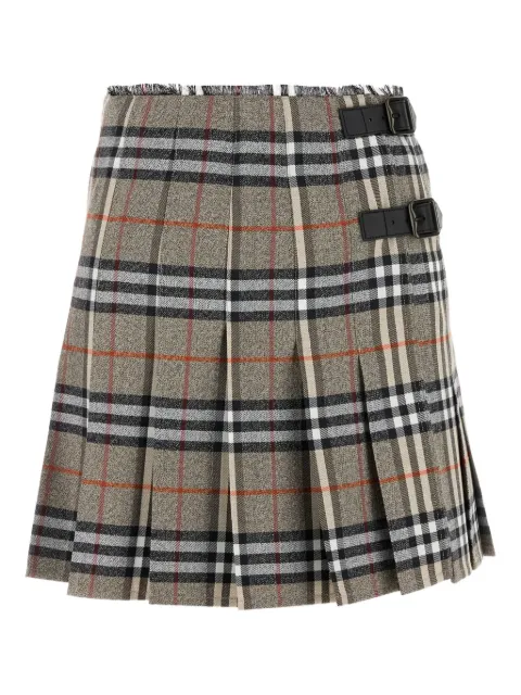 Burberry Karierter Midirock