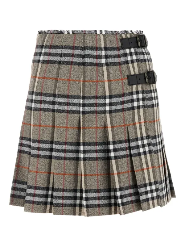 スカート Burberry Check Wool Midi Kilt 30983358_59898195_600.jpg