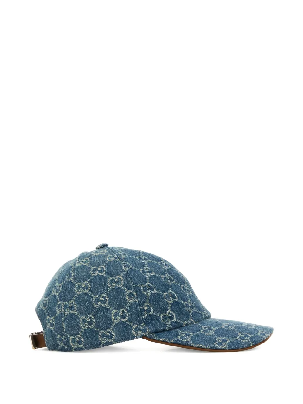 Gucci GG denim honkbalpet Blauw