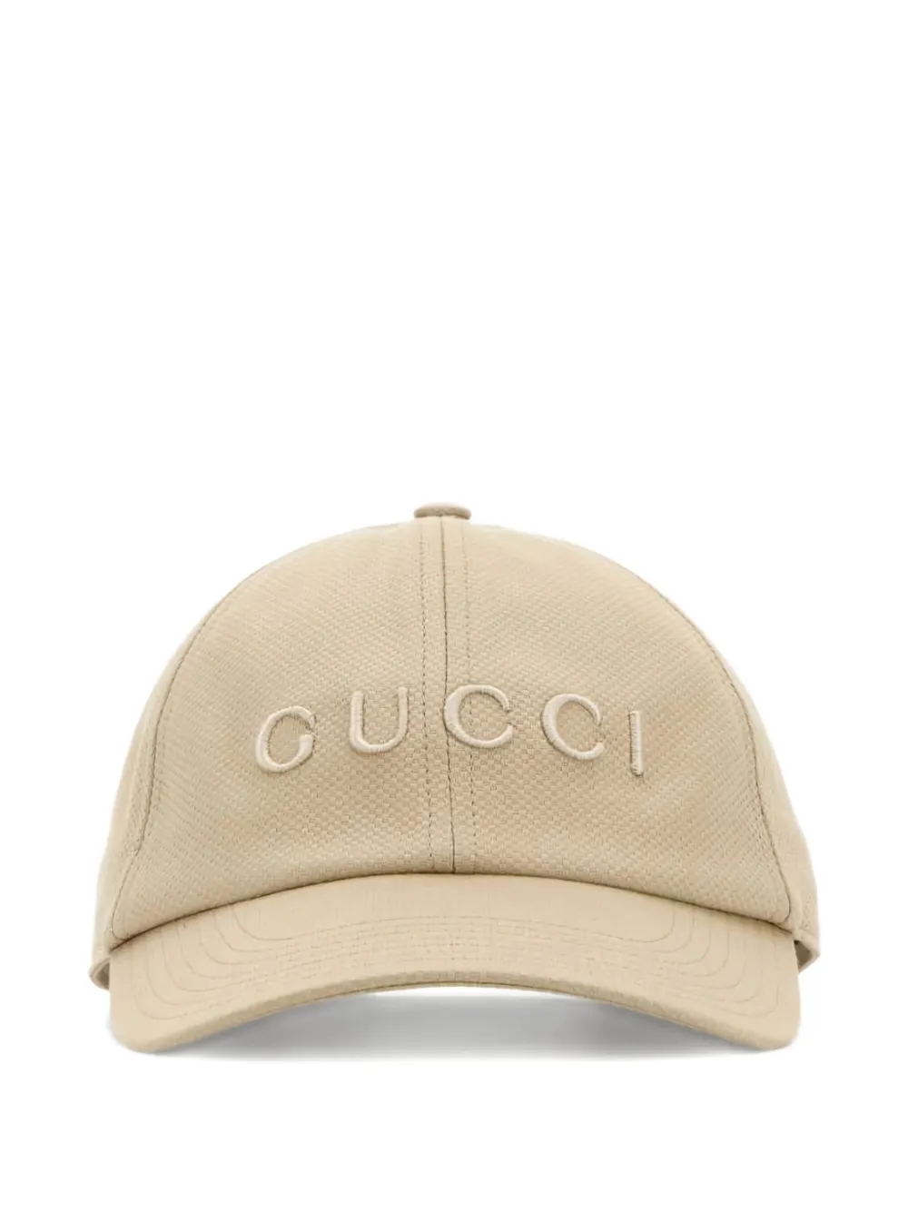 Gucci logo-embroidered baseball cap | Neutrals | Image 1
