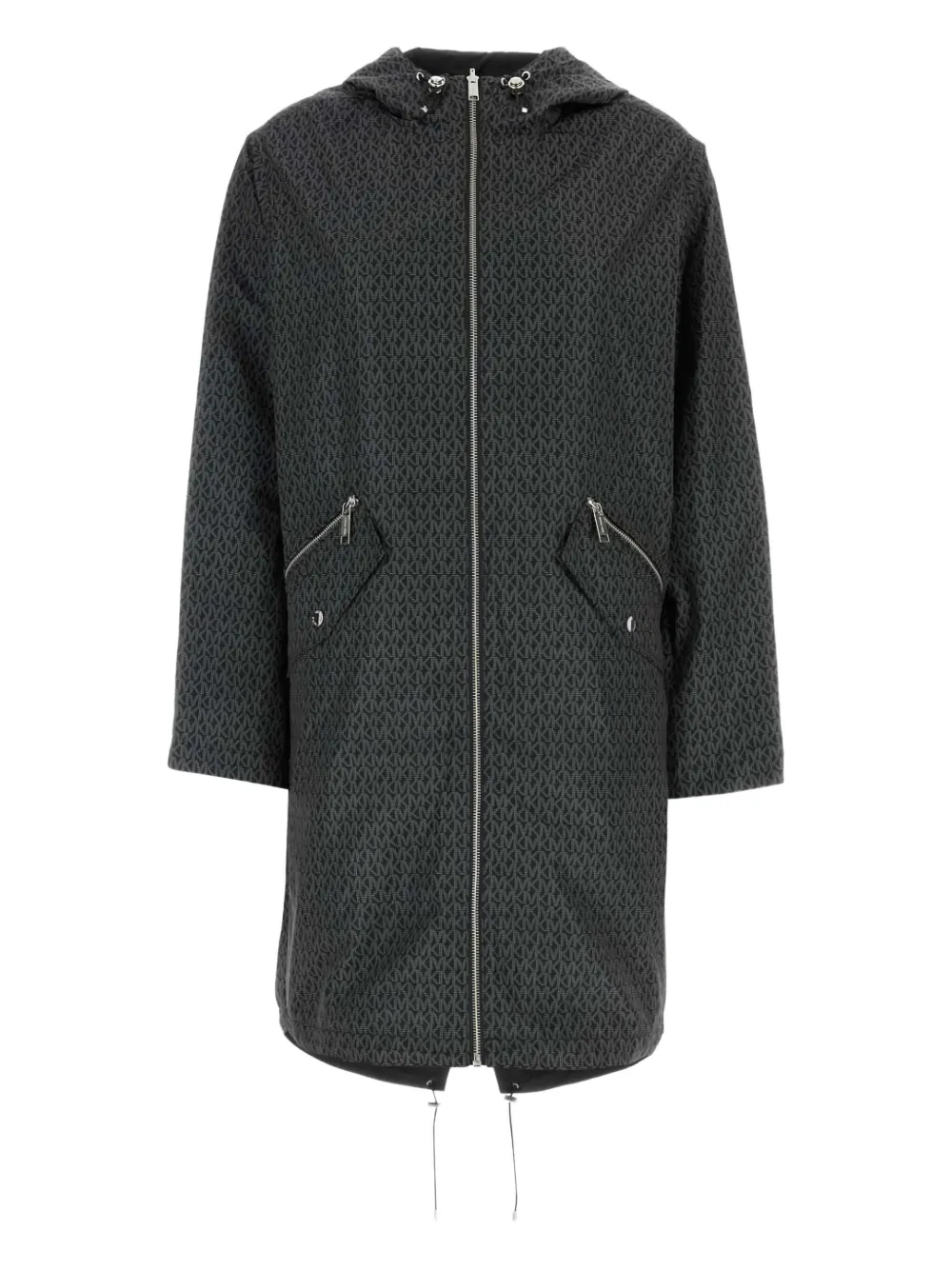 Michael Michael Kors Signature Logo リバーシブルジャケット - ブラック Michael Michael Kors Signature Logo リバーシブルジャケット - ブラック