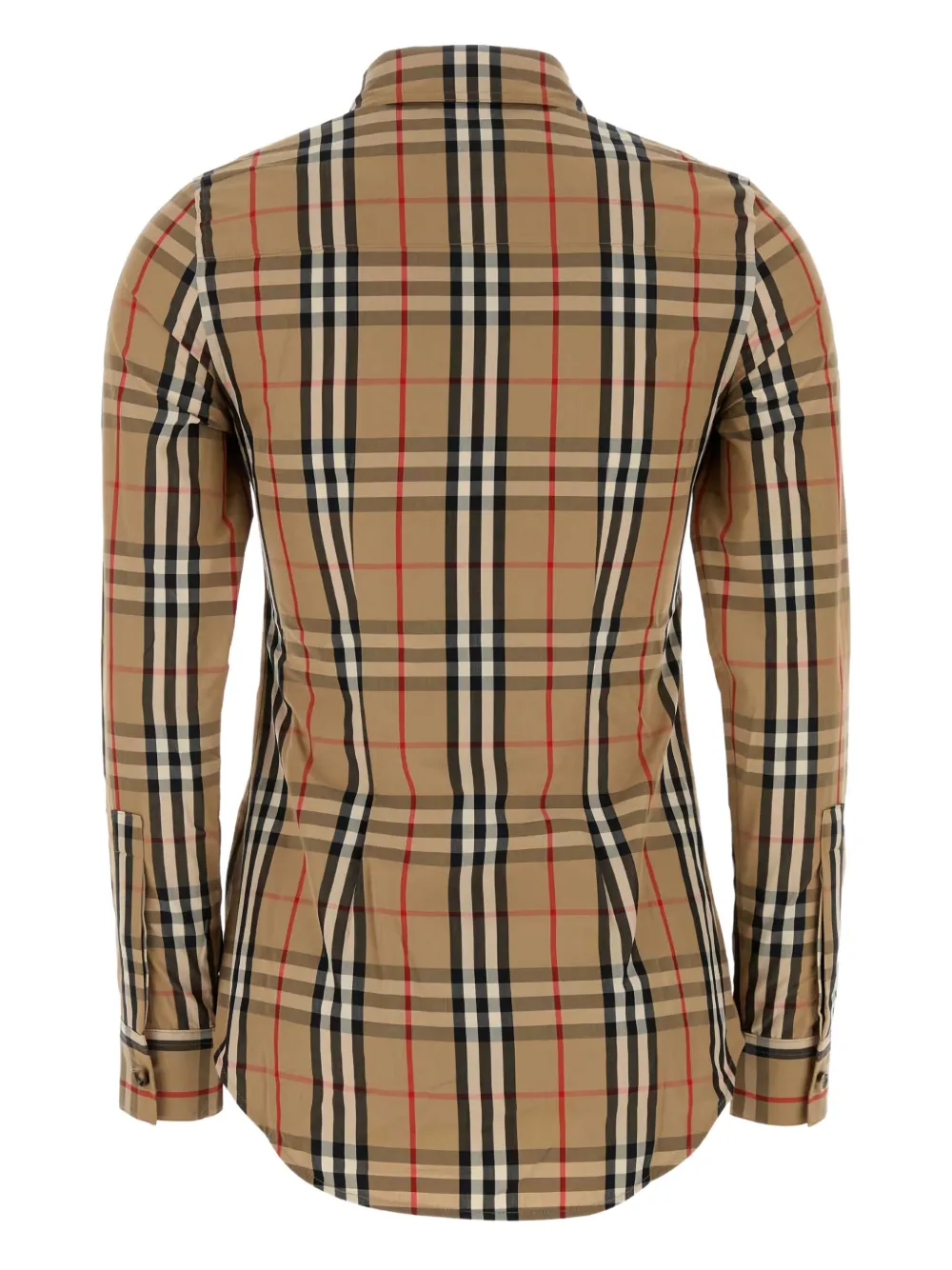 Burberry Lapwing geruite blouse Bruin