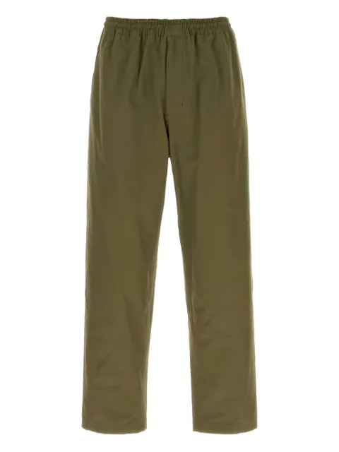 Prada pantalon en coton à taille élastiquée