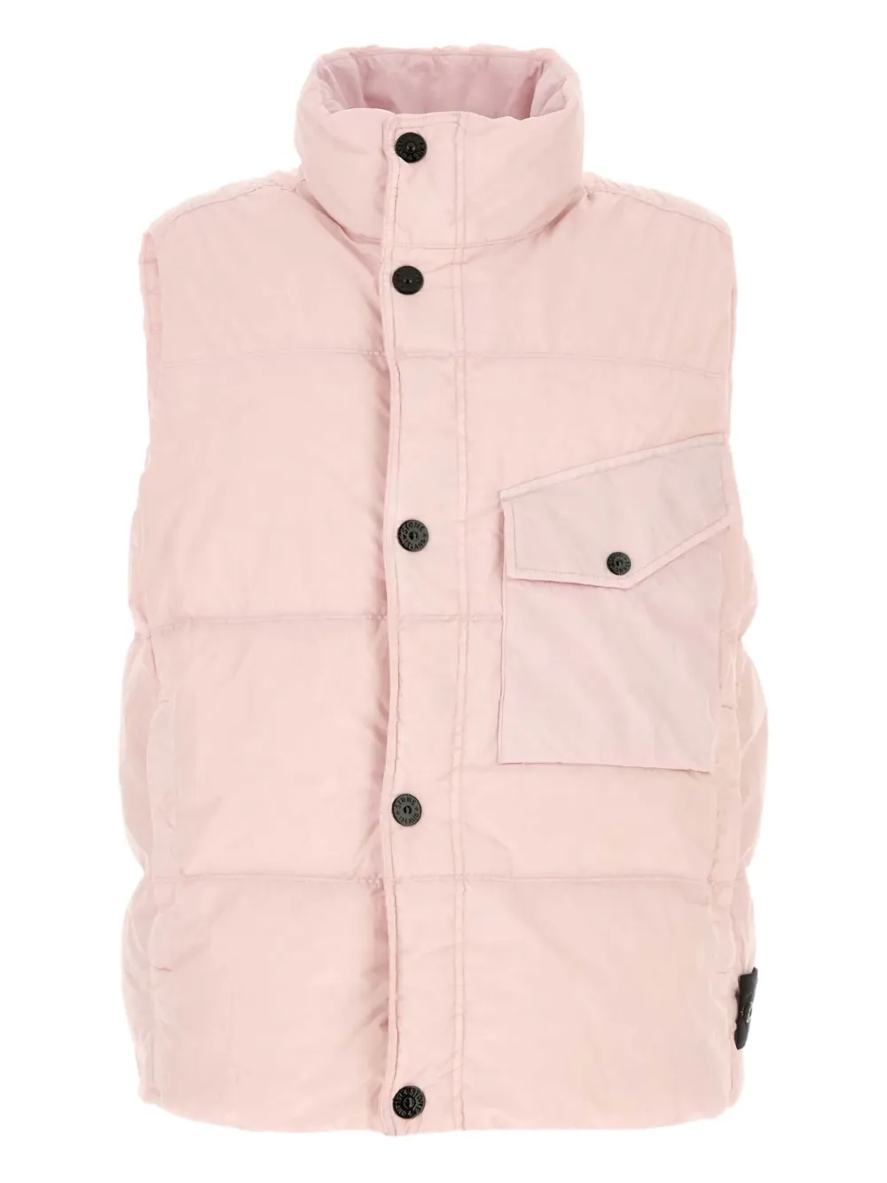 Stone Island quilted panelled gilet Roze