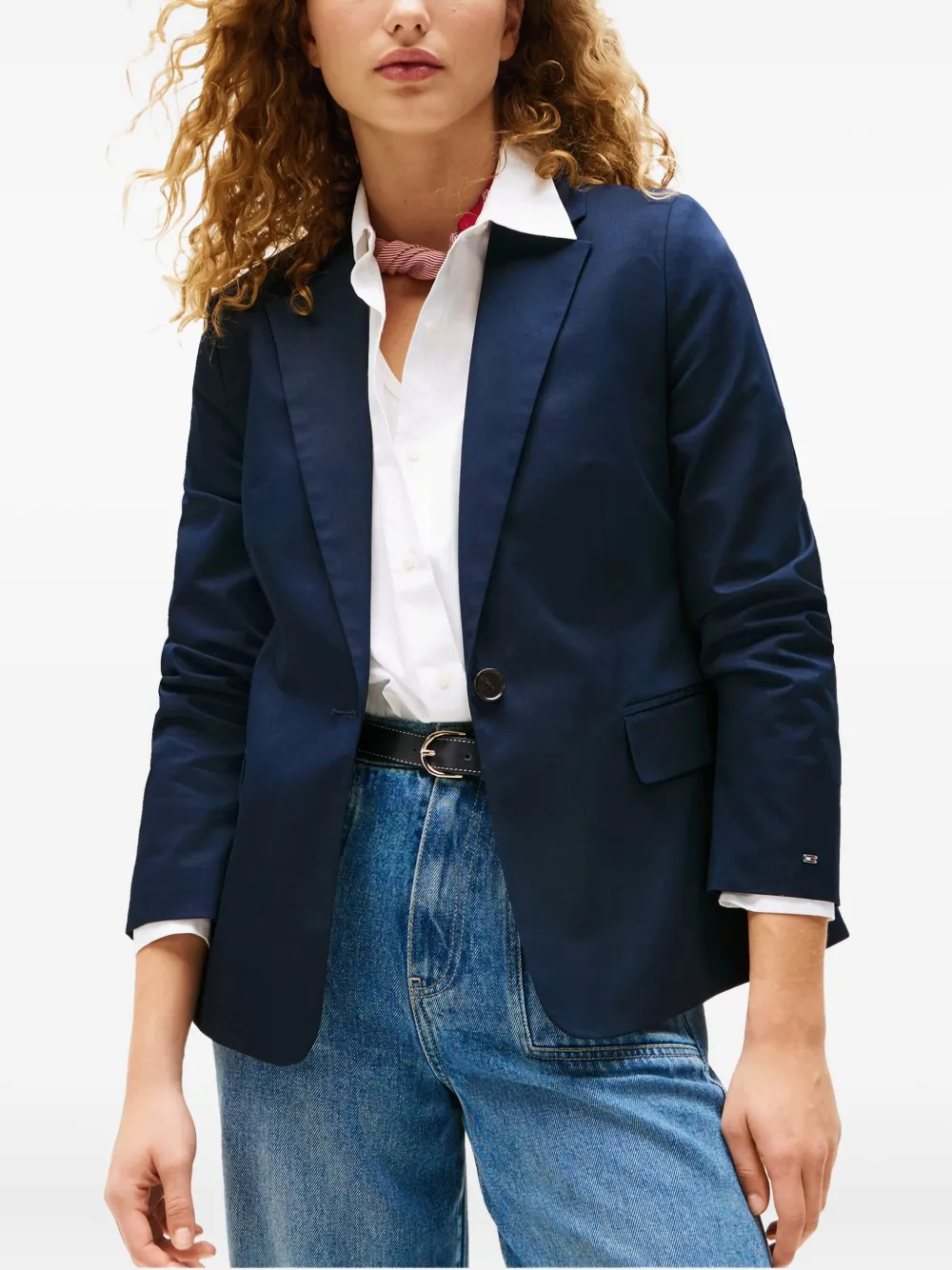 Tommy Hilfiger Long Sleeve Casual Jacket In Blue