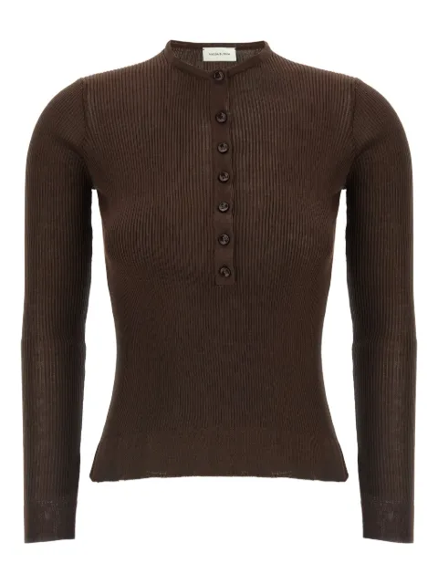 Magda Butrym Gerippter Pullover aus Seide