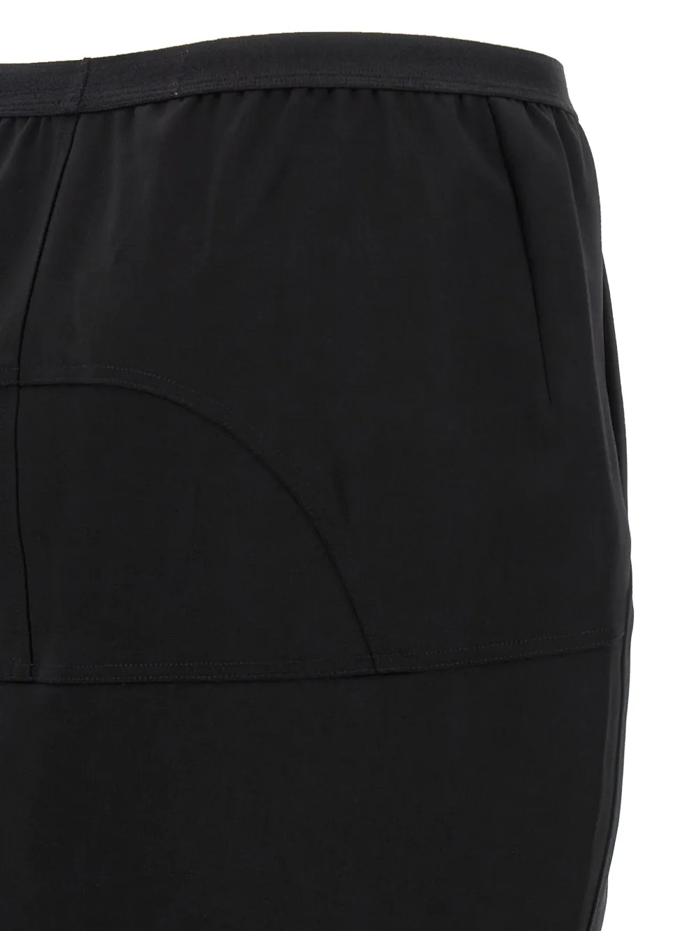 Rick Owens Pillar maxi-rok met split Zwart