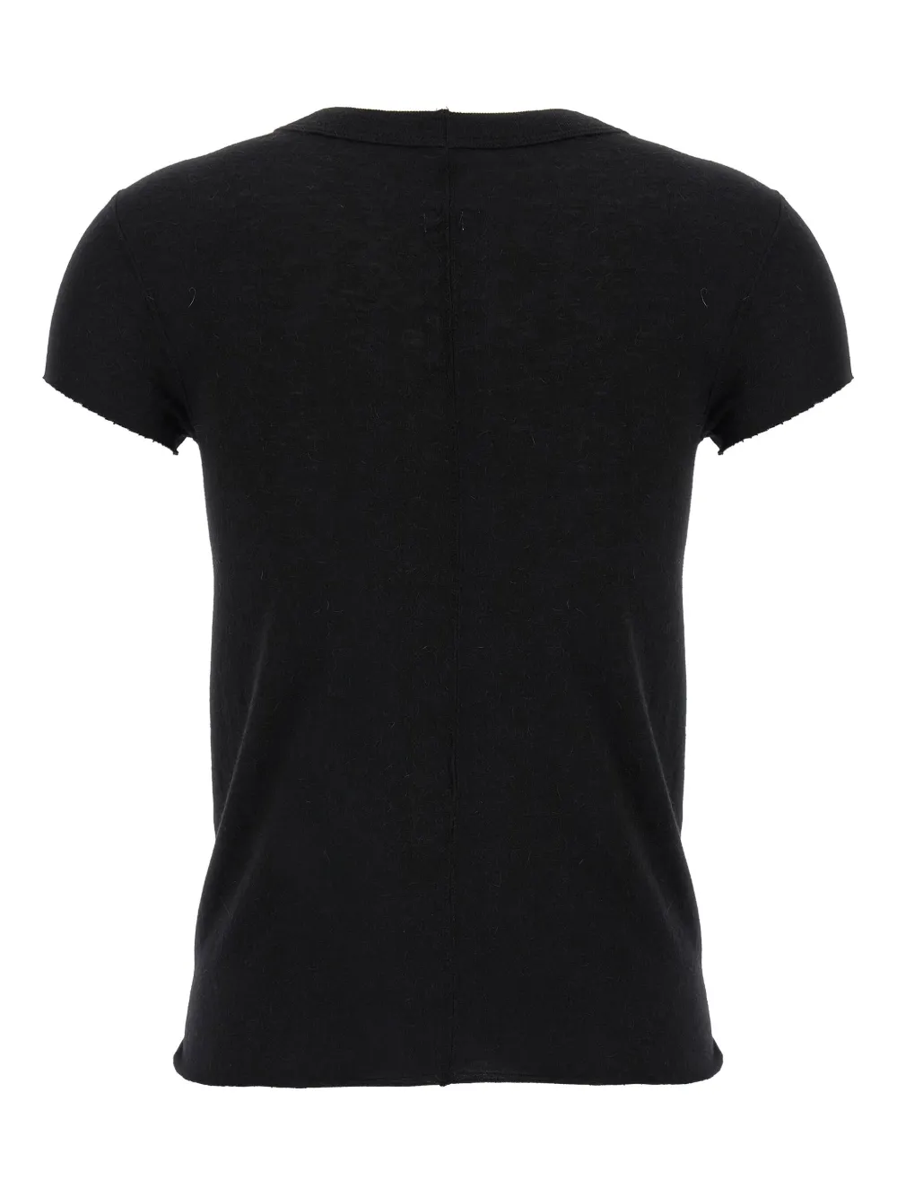 Rick Owens Gerafeld T-shirt met ronde hals Zwart