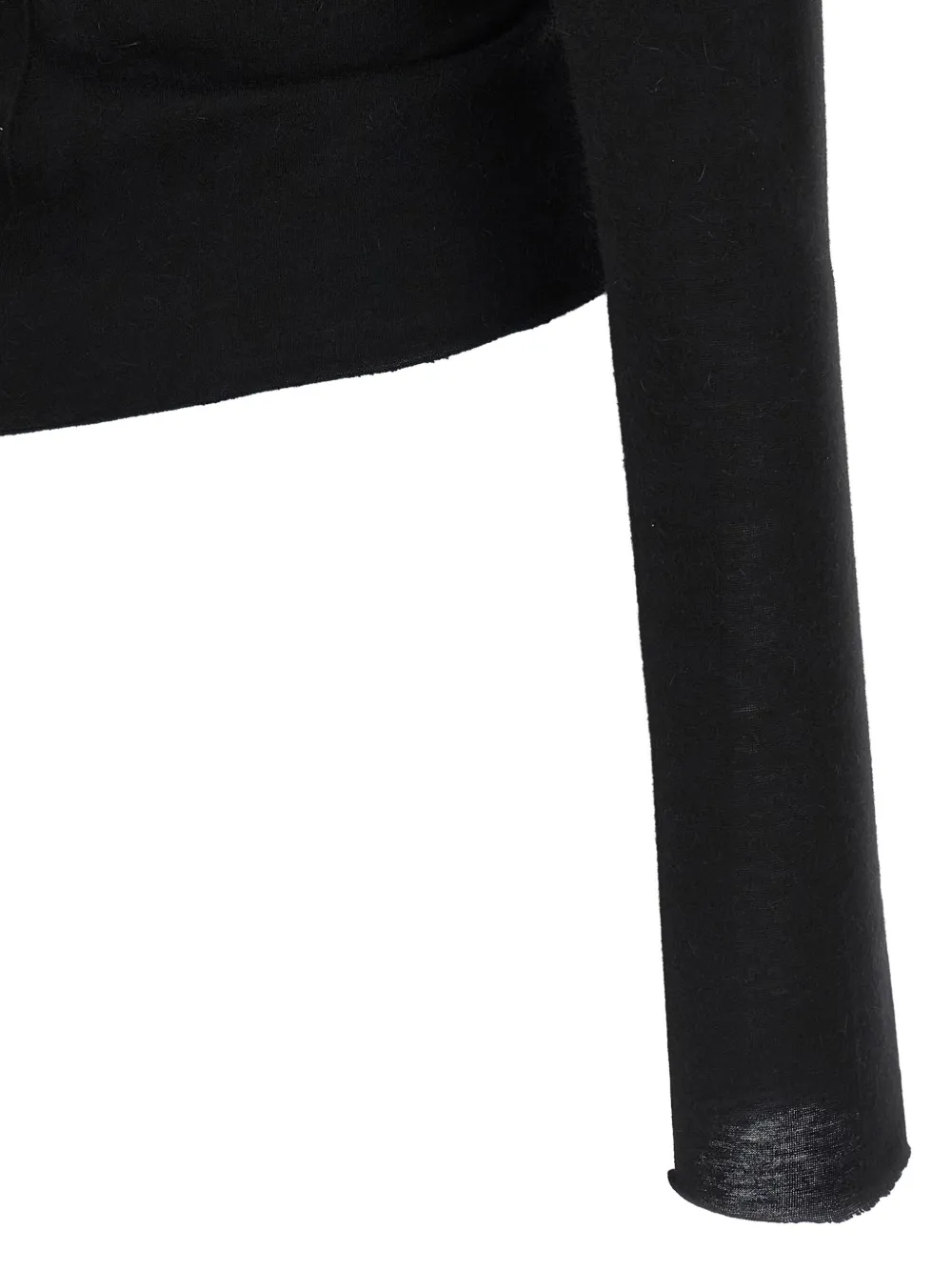 Rick Owens Top met lange mouwen en metalen beugel Black