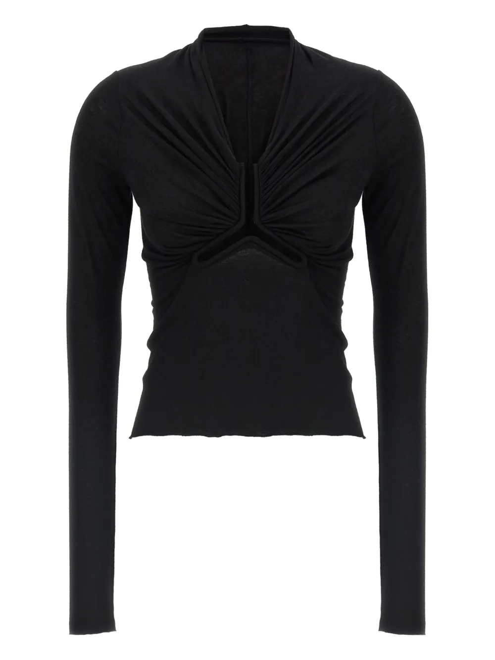 Rick Owens Top met lange mouwen en metalen beugel Black