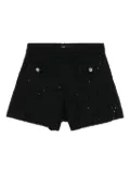 Maje sequin-embellished tweed shorts - Black