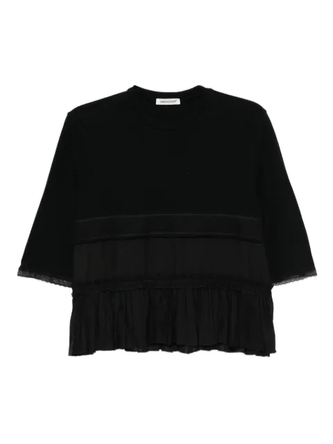Undercover pleated cotton blouse
