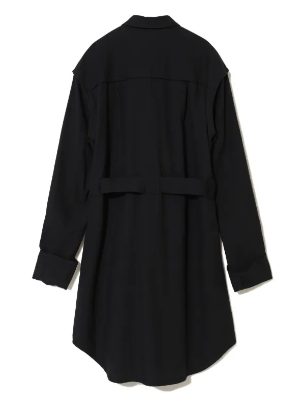 black ring detail shirt dress Hedlea Draped Ring Detail Mini Dress | Black | Womens