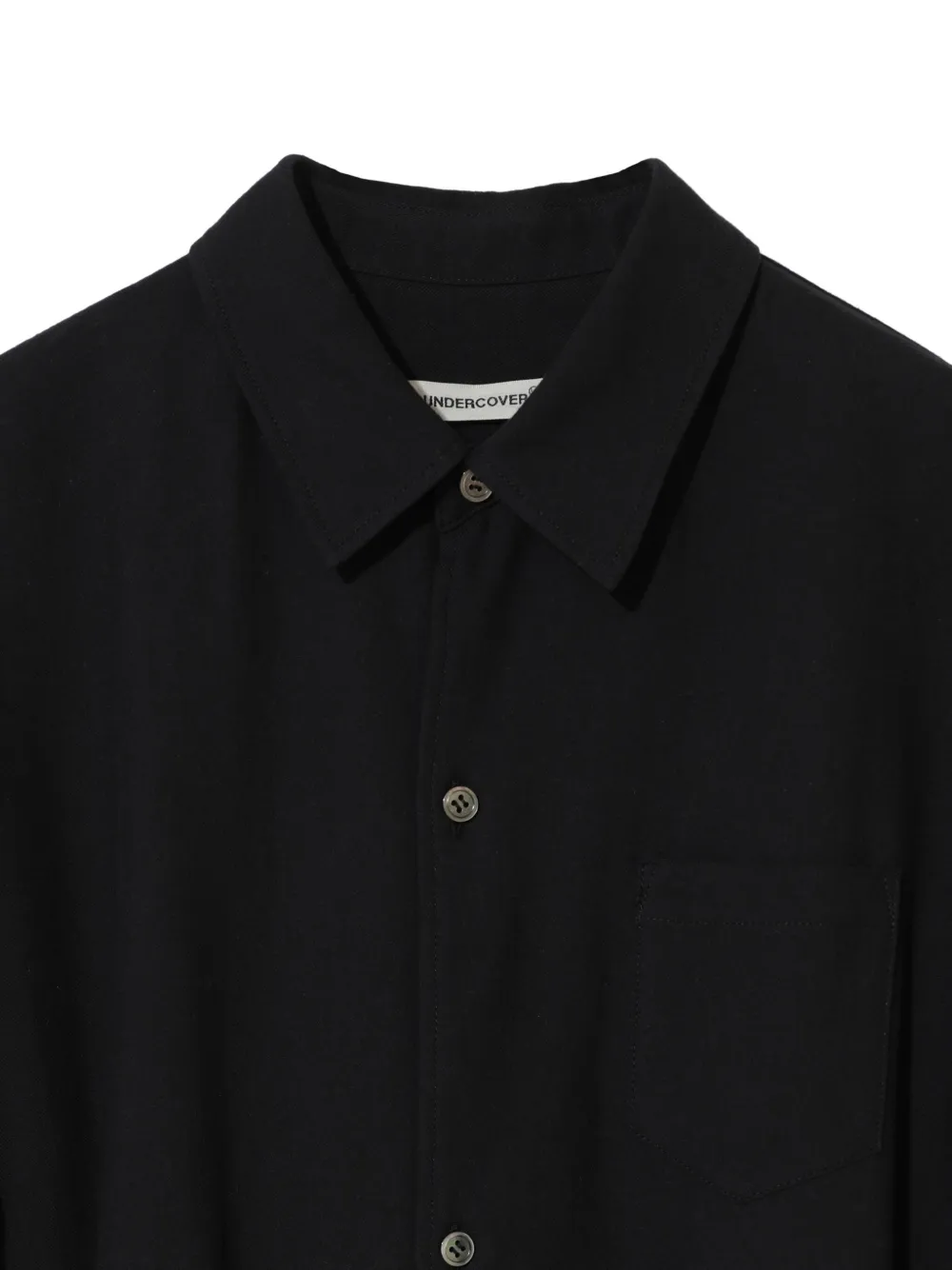 Undercover D-ring belted shirt Zwart