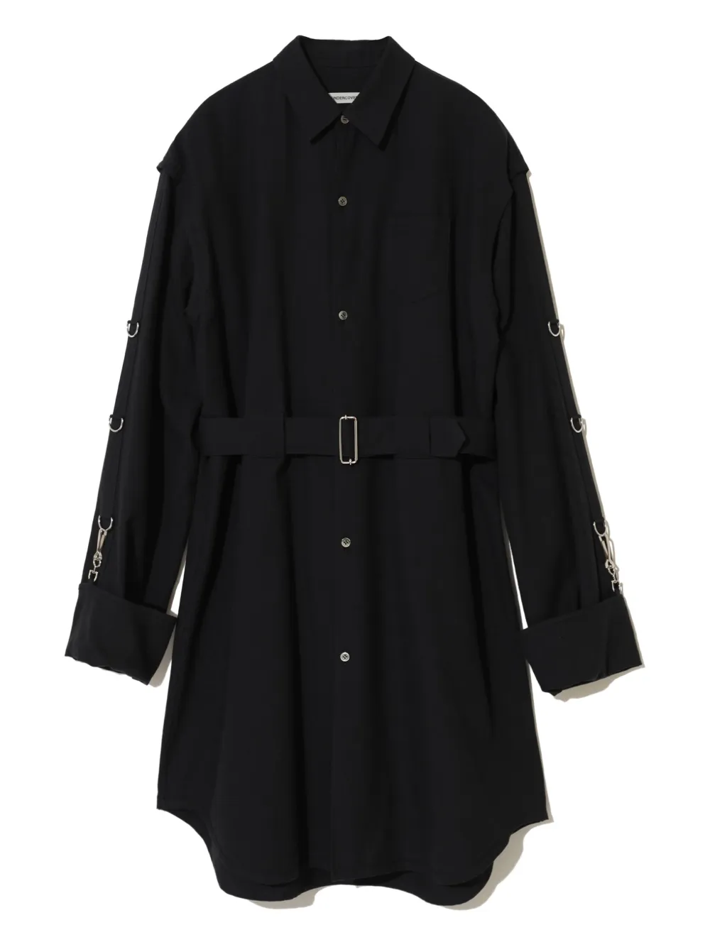 Undercover D-ring belted shirt - ブラック Undercover D-ring belted shirt - ブラック