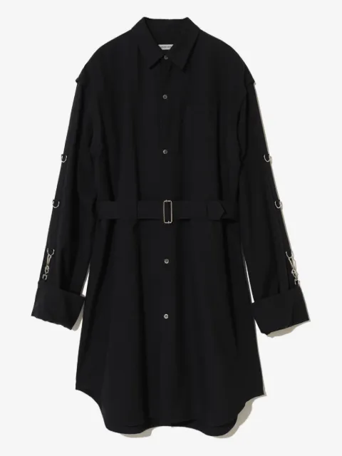 Undercover D-ring belted shirt
