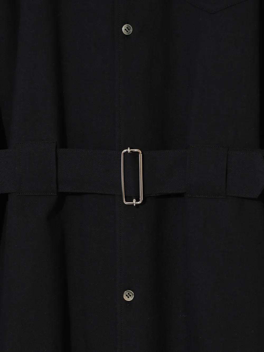 Undercover D-ring belted shirt Zwart